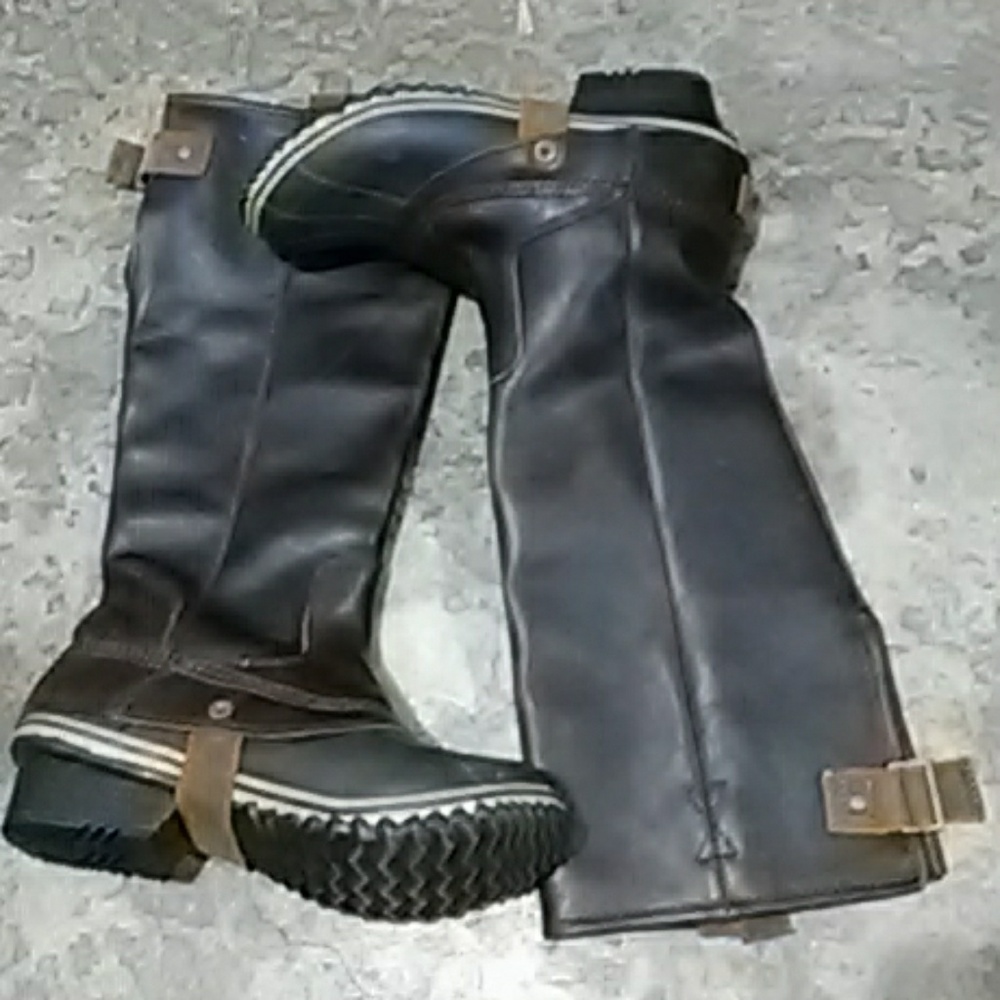 Sorel knee high leather riding boot